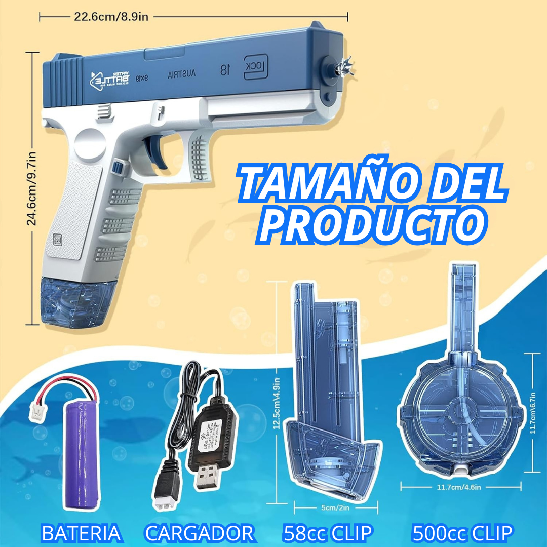 Pistola de Agua Recargable