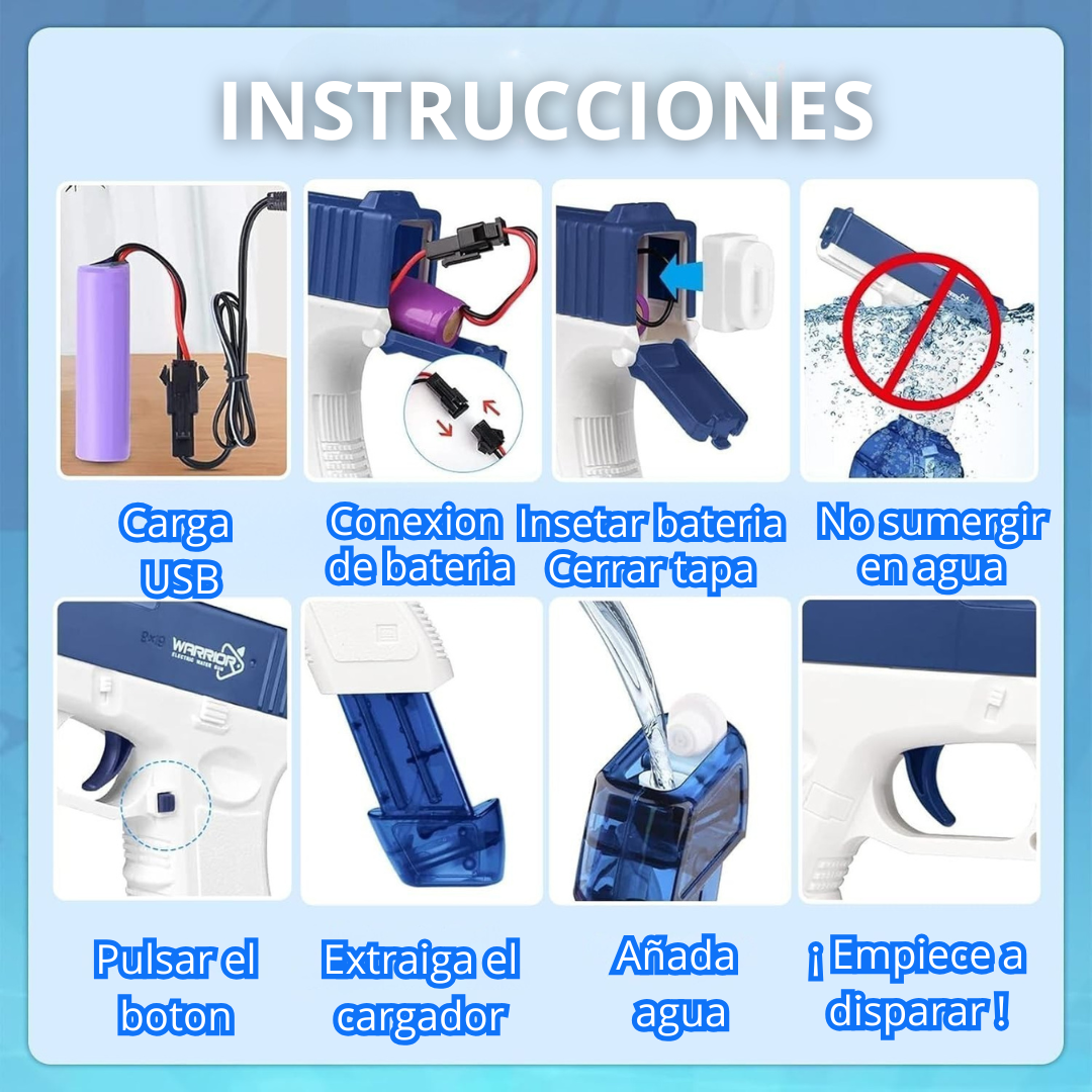 Pistola de Agua Recargable